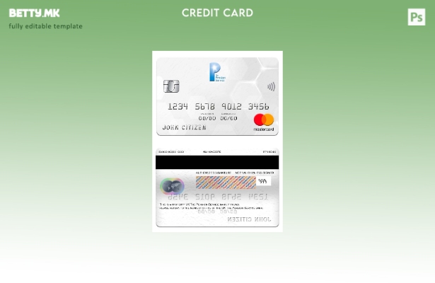 модерен стил Обединетото Кралство Шаблон за банкарска мастер карта на пензиската